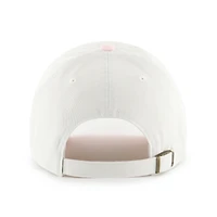 Women's '47 White/Pink New York Yankees Gelato Two-Tone Clean Up Adjustable Hat