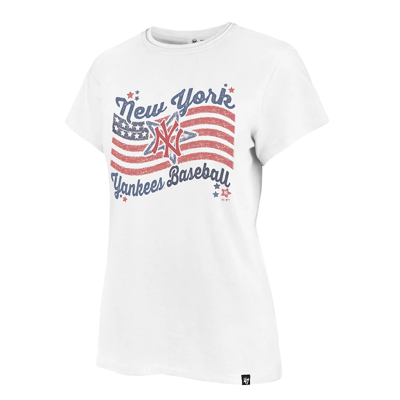 T-shirt Frankie régional américain des Yankees de New York, blanc, '47
