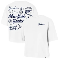 T-shirt Reed City blanc pour femme, motif collage '47 New York Yankees