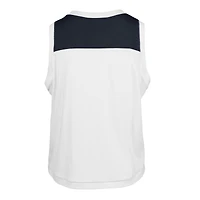 Women's '47 White New York Yankees Premier Zoey Waist Length Tank Top