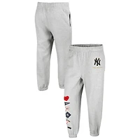 Women's '47 x Stoney Clover Lane Heather Gray New York Yankees Venice Jogger Pants