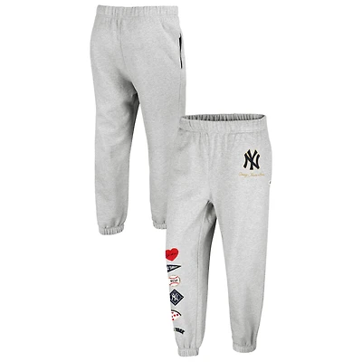 Pantalon de jogging Venice gris chiné New York Yankees pour femme, '47 x Stoney Clover Lane