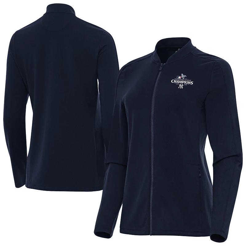 Women's Antigua Navy New York Yankees 2024 American League Champions Continual Full-Zip Jacket