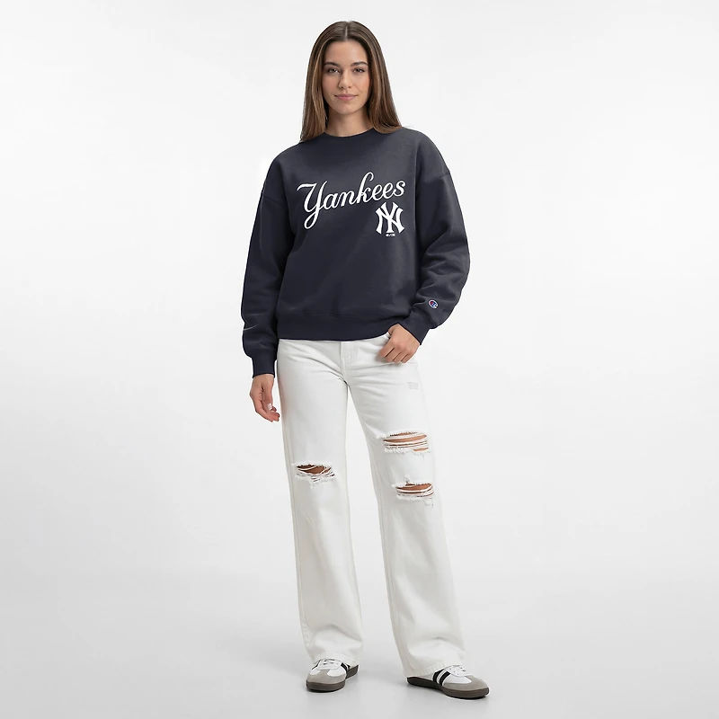 Women's Champion  Athletic Navy New York Yankees All-Star Sweatshirt