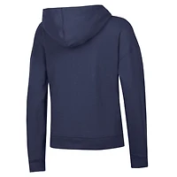 Women's Champion Athletic Navy New York Yankees Distressed Powerblend Hoodie