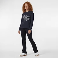 Women's Champion  Navy New York Yankees Long Sleeve T-Shirt