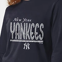 Women's Champion  Navy New York Yankees Long Sleeve T-Shirt