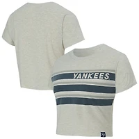 Women's Concepts Sport Cream New York Yankees Birch Cropped T-Shirt