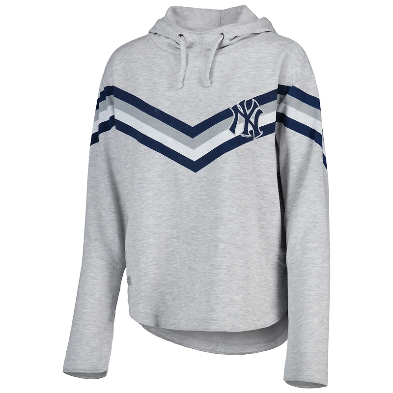 Haut à capuchon manches longues en polaire New York Yankees Register Concepts Sport pour femme