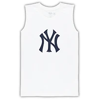 Women's Concepts Sport White/Navy New York Yankees Plus Tank Top & Shorts Sleep Set
