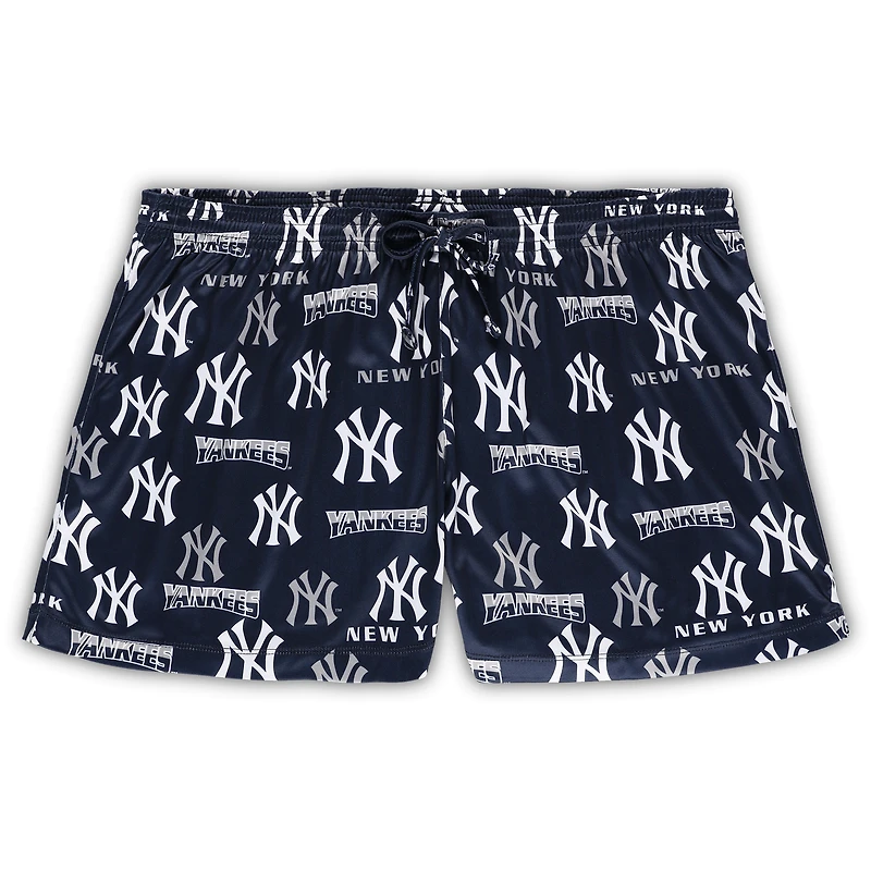 Concepts Sport Ensemble de nuit avec débardeur et short des New York Yankees pour femme, blanc/bleu marine