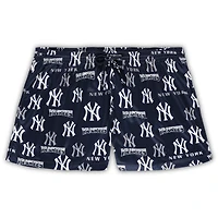 Concepts Sport Ensemble de nuit avec débardeur et short des New York Yankees pour femme, blanc/bleu marine