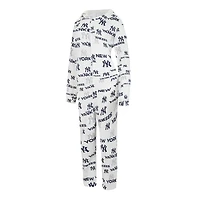 Concepts Sport Blanc New York Yankees Docket Micropolaire Union Combinaison zippée à capuche