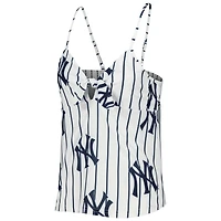 Concepts Sport White New York Yankees Reel Allover Print Tank Top & Shorts Sleep Set