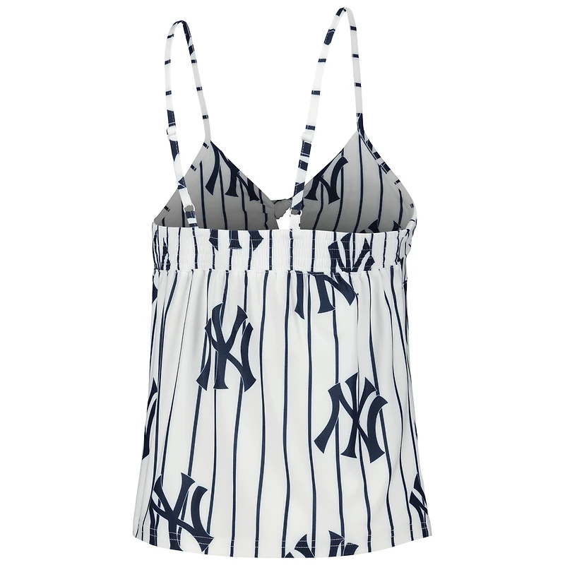 Concepts Sport White New York Yankees Reel Allover Print Tank Top & Shorts Sleep Set