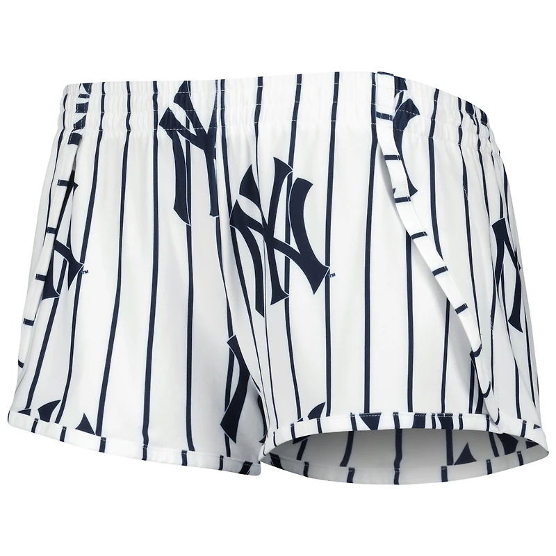 Concepts Sport White New York Yankees Reel Allover Print Tank Top & Shorts Sleep Set
