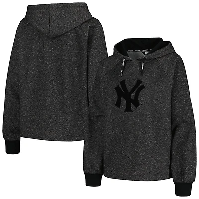 Sweat à capuche raglan noir DKNY Sport pour femme, modèle Debbie Dolman des Yankees de New York.