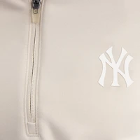 Pull à demi-zip oversize gris New York Yankees de Fanatics pour femme