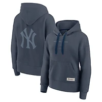 Women's Fanatics Blue New York Yankees Elements Future Ground Subtle Tonal Pullover Hoodie