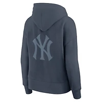 Women's Fanatics Blue New York Yankees Elements Future Ground Subtle Tonal Pullover Hoodie