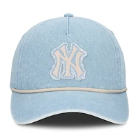 Women's Fanatics  Denim New York Yankees Roped Adjustable Hat