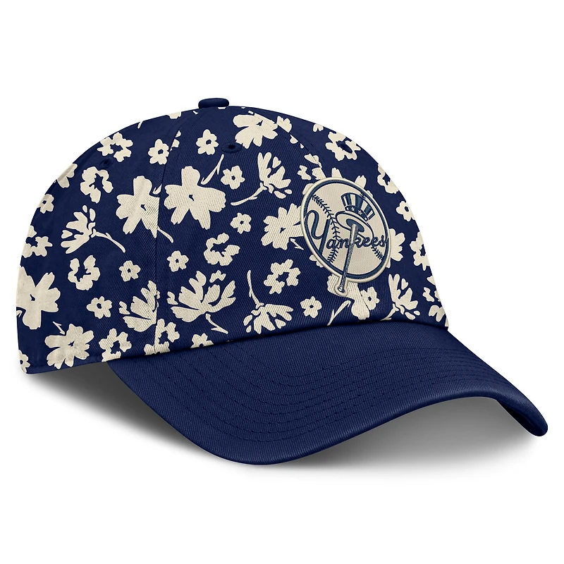 Chapeau ajustable Fanatics bleu marine New York Yankees Blossom pour femme