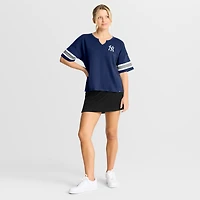 Women's Fanatics Navy New York Yankees Curl Route T-Shirt