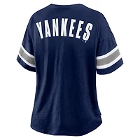 Women's Fanatics Navy New York Yankees Curl Route T-Shirt