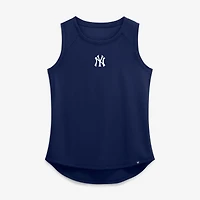 Women's Fanatics  Navy New York Yankees Draped Mesh Back Performance Tank Top