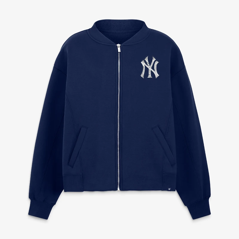 Women's Fanatics Navy New York Yankees Oversized Rage Against Full-Zip Jacket