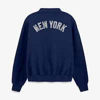 Veste zippée surdimensionnée Rage Against bleu marine des Yankees de New York Fanatics pour femmes