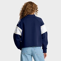 Sweat-shirt surdimensionné à manches raglan bleu marine des Yankees de New York pour femme