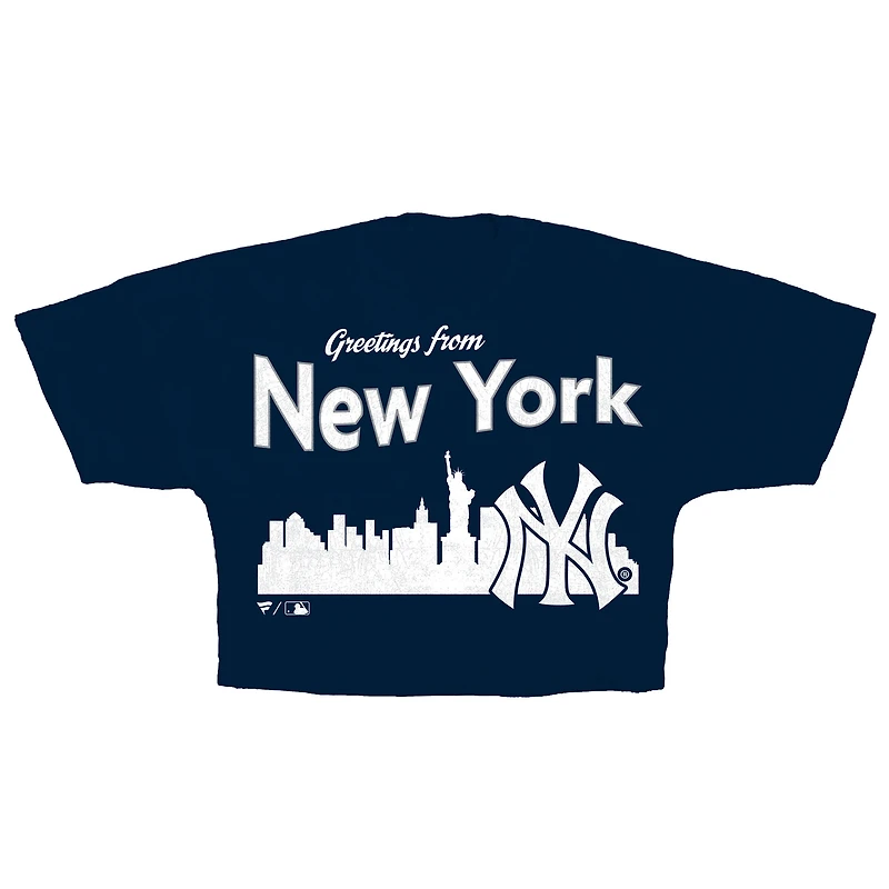 T-shirt court Fanatics bleu marine pour femme