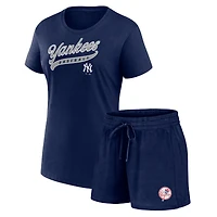 Pack combiné t-shirt et short Fanatics New York Yankees Start to Finish pour femmes