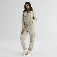 Women's Fanatics Sepia Tint New York Yankees Iconic Terry Full-Zip Hoodie