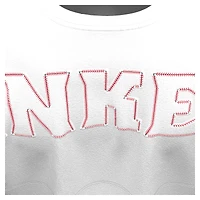 T-shirt à manches longues Fanatics blanc New York Yankees pour femmes, avec broderie Spirit Jersey