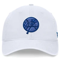 Casquette ajustable ton sur ton Homer Fanatics pour femmes, blanche, New York Yankees