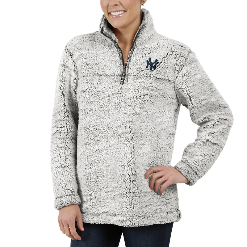Veste G-III 4Her by Carl Banks grise pour femme en sherpa des New York Yankees