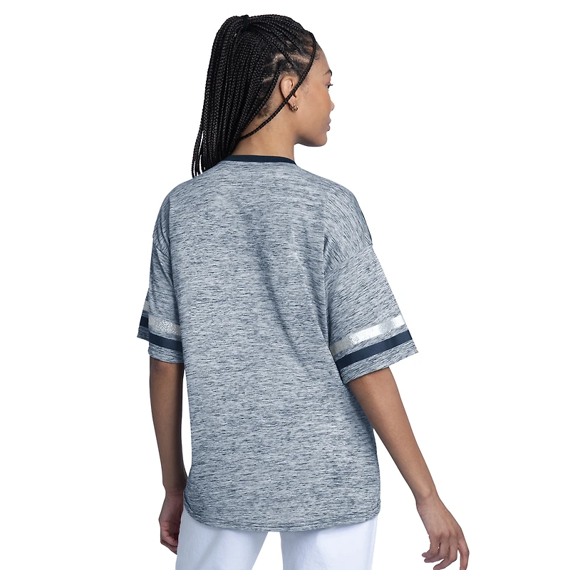 Haut oversize G-III 4Her pour femme par Carl Banks, bleu marine, New York Yankees, hors saison