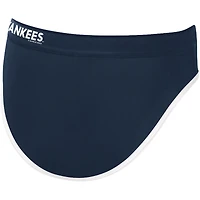 Women's G-III 4Her by Carl Banks Navy New York Yankees Southpaw Bikini Bottom