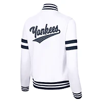 Women's G-III 4Her by Carl Banks White New York Yankees Pre-Game - Full-Zip Track Jacket