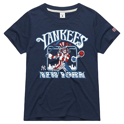 Women's Homage x Grateful Dead Navy New York Yankees Americana Tri-Blend T-Shirt