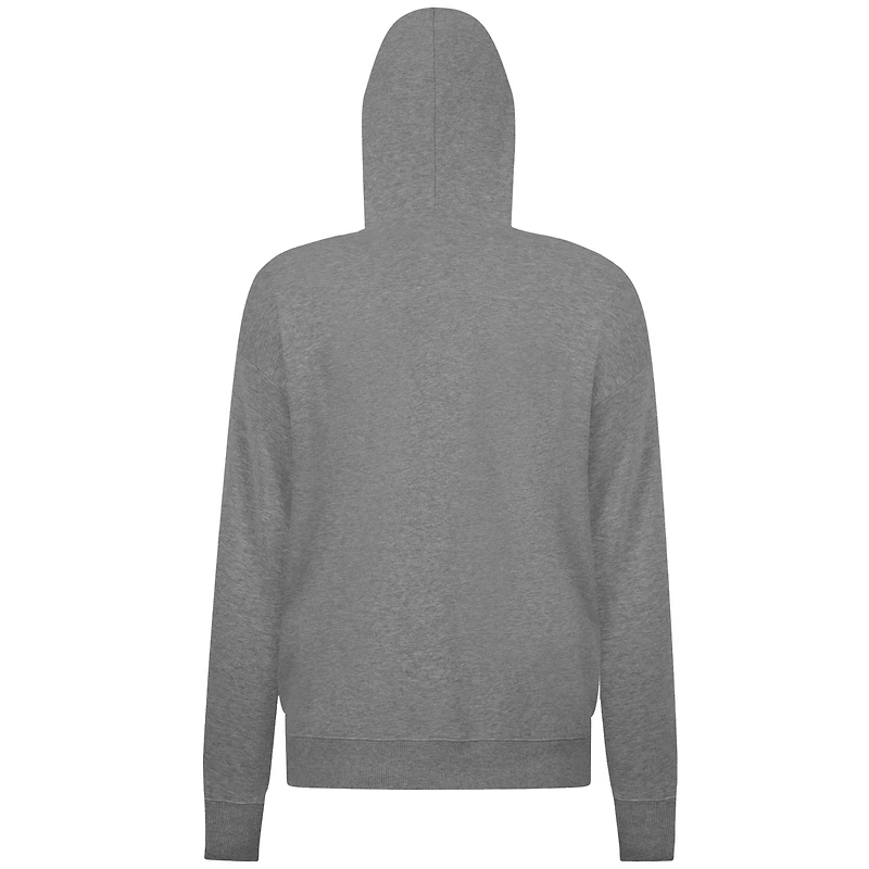 Sweat à capuche gris New York Yankees Adorn Throwback Spellout pour femme Levelwear