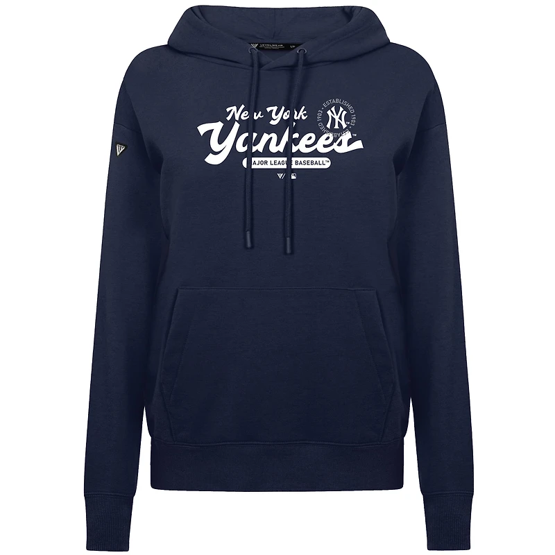 Sweat à capuche bleu marine pour femme Levelwear New York Yankees Accolade Adorn Monument