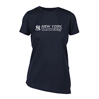 Women's Levelwear  Navy New York Yankees Birch Chase T-Shirt