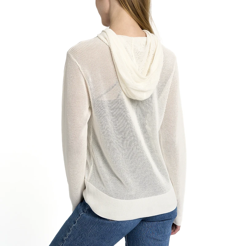 Women's Lusso Cream New York Yankees Summer Mesh Full-Zip Jacket