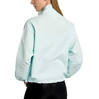 Women's Lusso Light Blue New York Yankees Parker Half-Zip Jacket