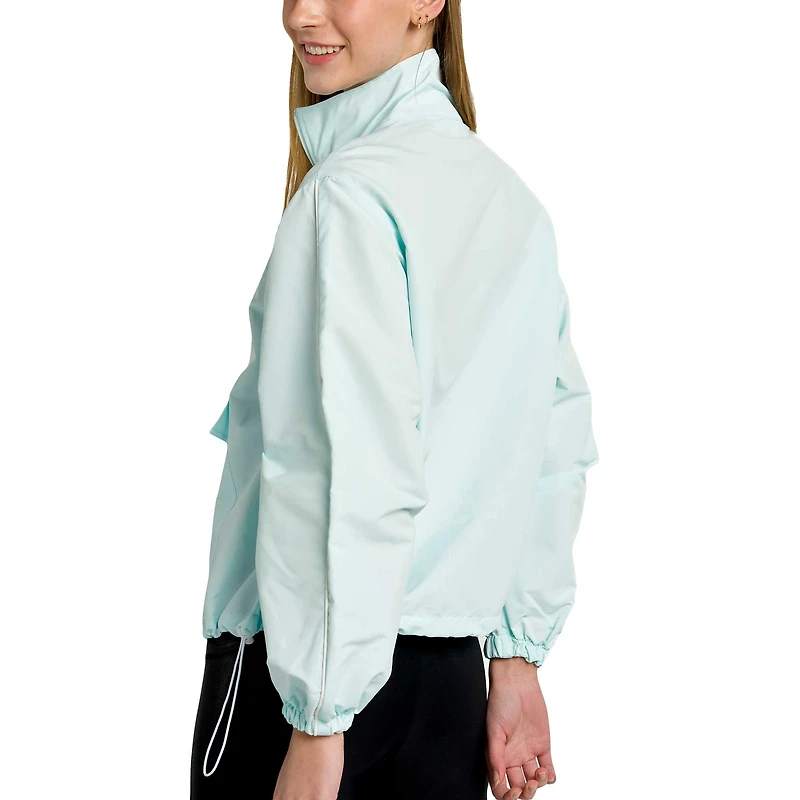 Veste à demi-zip Lusso bleu clair New York Yankees Parker pour femme