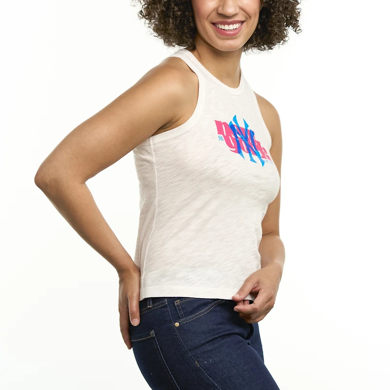 Débardeur Lusso blanc New York Yankees Lourdes pour femme