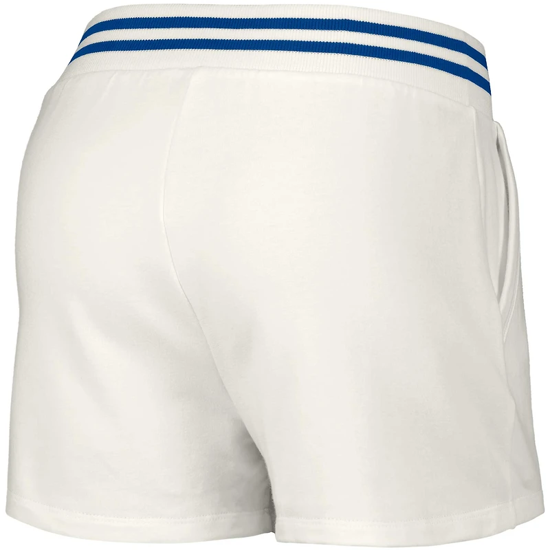 Women's Lusso  White New York Yankees Maeg Tri-Blend Pocket Shorts